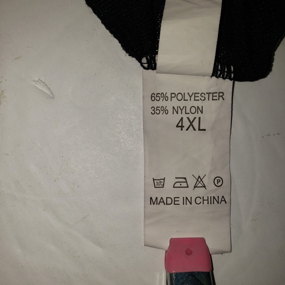 SHEIN Black Open Front Long Sheer Lace Nightgown Nightie Negligee Plus Size 4XL - Picture 9 of 11